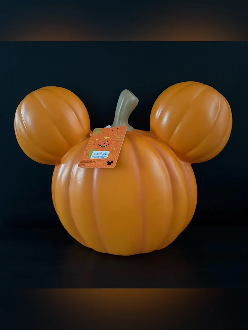NEW Disney Mickey Mouse Light Up Pumpkin Blow Mold Halloween Fall Decor